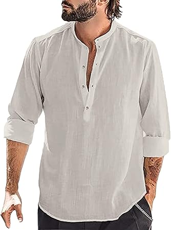 Casual Cotton-Linen Shirts