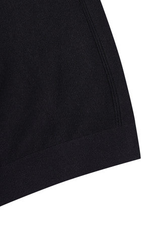 Comfort Neck Cotton Sweater Fitted Black