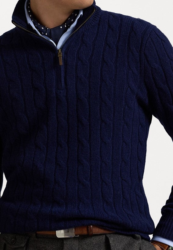 Navy Casual Elegance Sweater