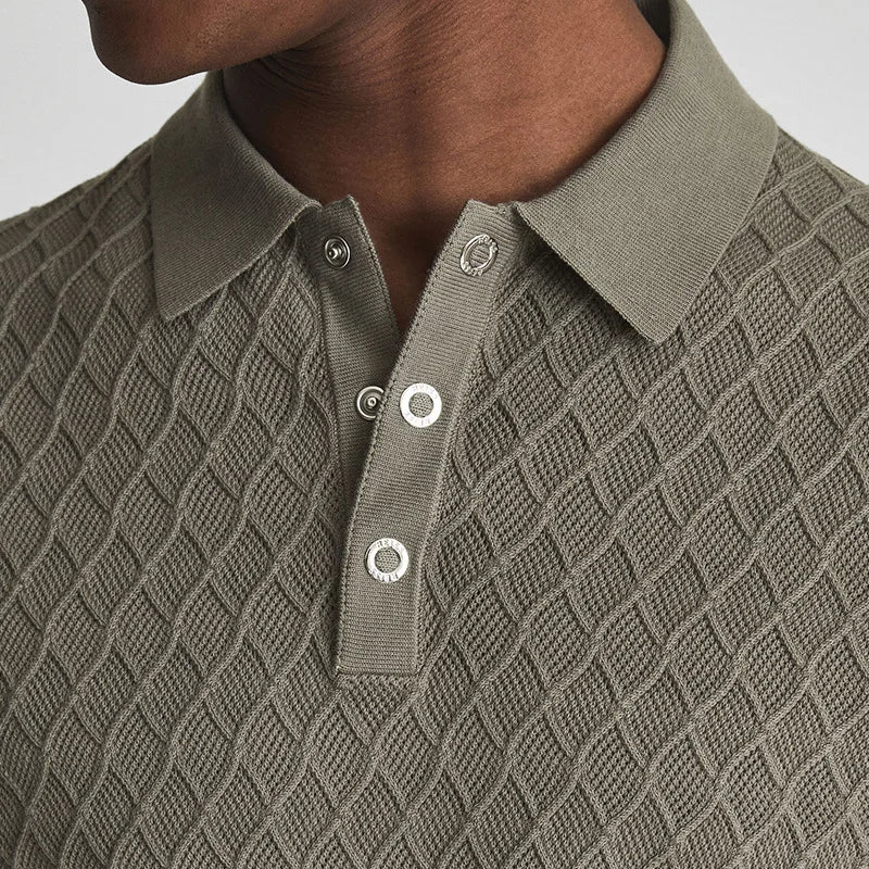 Minimalist Textured Polo