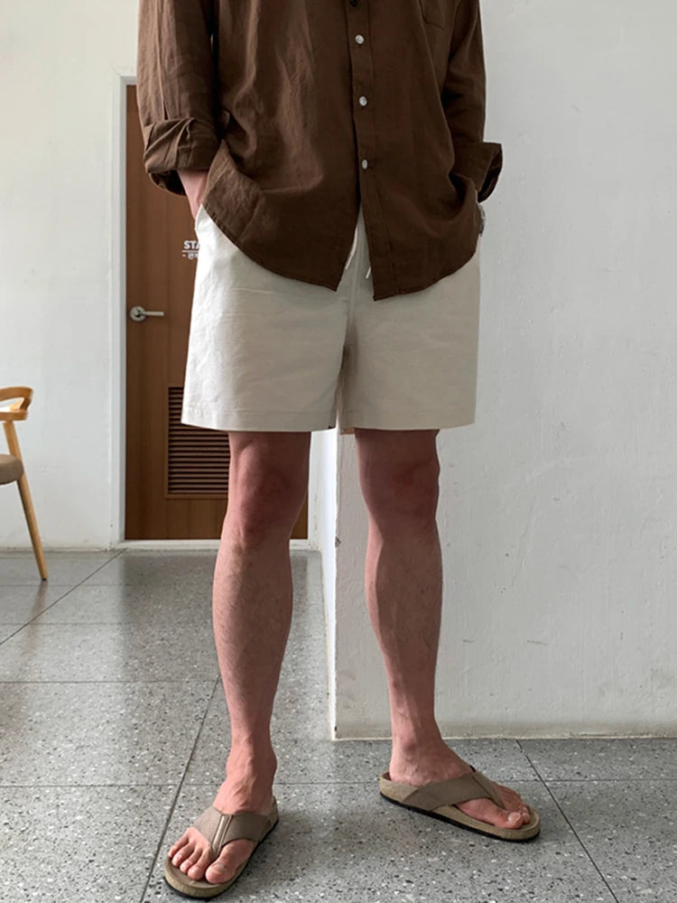 Men's Linen Drawstring Shorts