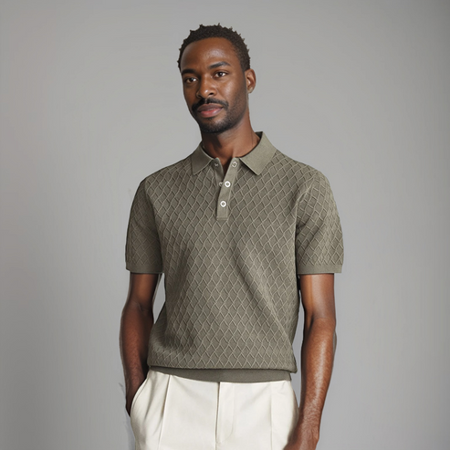 Minimalist Textured Polo