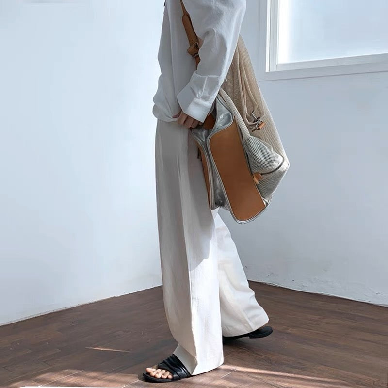 White Wide Leg Pant