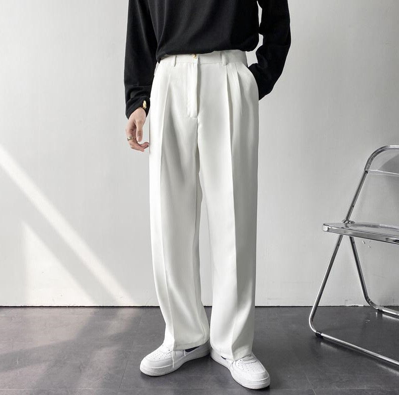 Straight Pleated Pant